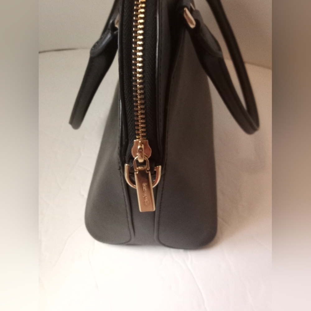 Kate Spade Payton Medium Dome Satchel Handbag Women's Bag Heart Black Leather - Picture 3 of 8